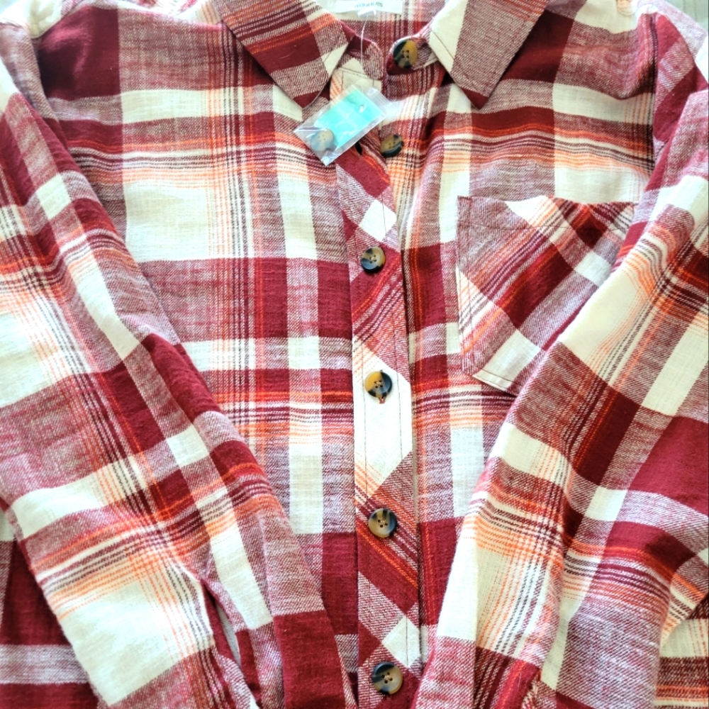 Marices Button Down Flannel Size X1